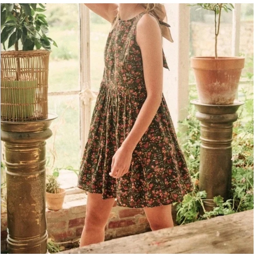 Sezane, Fifi Robe Mini Summer Dress, Size 36 (XS/S)- Pink and Green
